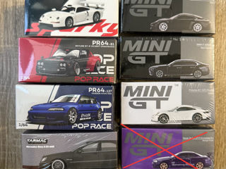 Продам mini gt, pop race, tarmac, kaido house