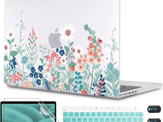 Жесткий прозрачный чехол CISSOOK Wildflower для MacBook Pro 16 дюймов