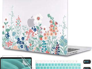 Жесткий прозрачный чехол CISSOOK Wildflower для MacBook Pro 16 дюймов foto 1