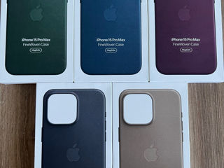 iPhone 15,15 Pro,15 Pro Max FineWoven&Silicone Case 100% Originale Sigilate