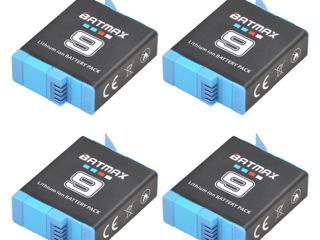 Аккумуляторы для GoPro Hero 11,10,9,8,7,6,5,4 Hero 5 Black, Insta360 ONE X2, SJCAM SJ8 foto 3