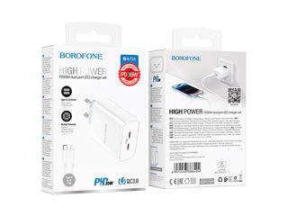 BOROFONE BA73A Young PD35W dual port (2 USB-C) + Cable Lightning foto 4