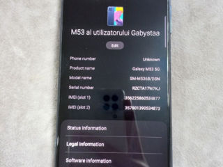 Vand telefon de model Samsung m53 urgent!! foto 3