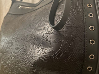 Vintage Gianni Versace Black Medium Leather Bag