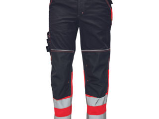 Pantaloni de lucru semnalizante Knoxfield Reflex - roșii / Брюки Knoxfield HV DW275 - Антрацит/кр...