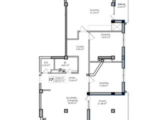 Apartament cu 3 camere, 145 m², Telecentru, Chișinău foto 14