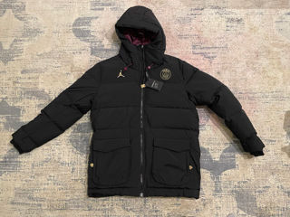 Nike Air Jordan X PSG Down Parka Black Maroon