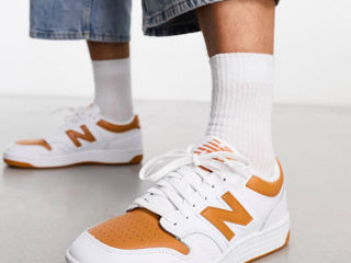 New Balance 480 in white and orange foto 6