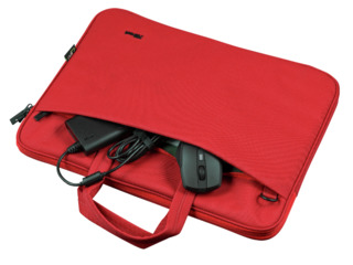 Экологичная тонкая сумка для ноутбуков размером до 16 дюймов - «Trust Bologna Eco-friendly Slim Red» foto 7