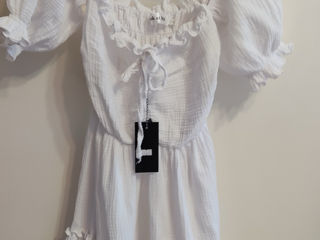 Rochie albă nouă mar.S-M in natural-200 lei.  Botanica фото 2