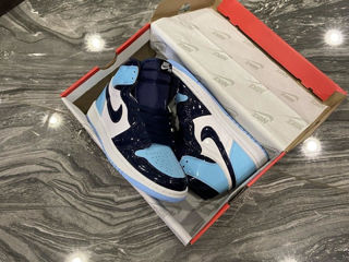 Nike Air Jordan 1 Retro High Glossy Blue/Black Women's foto 6