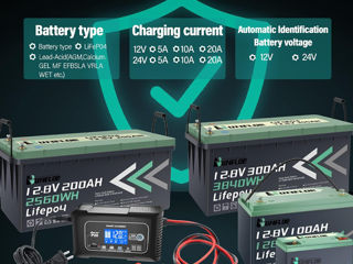 Charger Htrc P20 12v-24v 20a Зарядное Устройство Для Аккумуляторов Различного Типа. foto 2