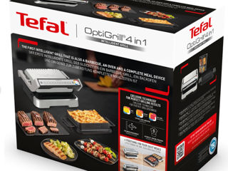 Gratar electric tefal optigrill 4in1 gc774d30,2100W, 9 programe de gatire automate, tava pentru cupt foto 5