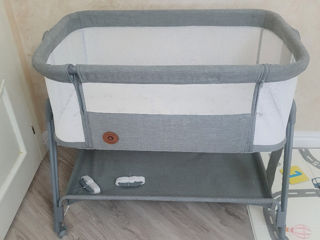 Patuc Co-sleeper 2 in 1 Lionelo Luna Grey