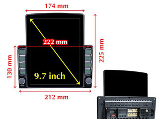 Android Tesla Style 9,7 inch1/2din cu GPS, WI-FI, USB și Garanție 12luni! foto 4
