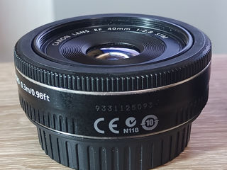 Canon lens EF 40mm 1:2,8 stm foto 6