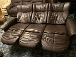 Canapea sofa divan din piele foto 3