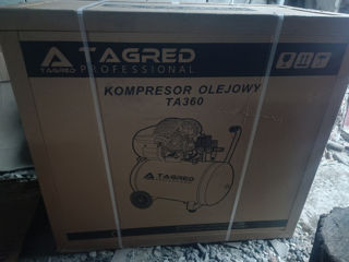 Compressor 2 pistone profisional Tagred 50 L ,530 L ,dezumidificator,2 esiri NOU sigilat