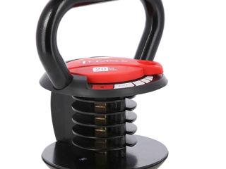 Ganteră kettlebell reglabilă KR20 Abisal 2-9kg HMS  разборная гиря foto 7