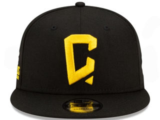 Men's Columbus Crew New Era Black Icon 9FIFTY Snapback Adjustable Hat foto 2