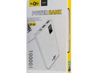 Зарядное устройство POWER BANK KLGO kp-60 10000 mah с дисплеем белый foto 2