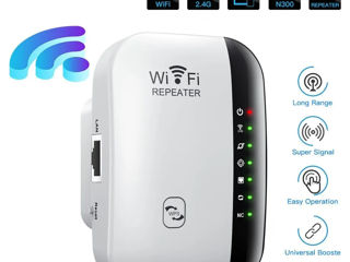 Усилитель сигнала Wi-Fi 2,4G, 300 Мбит/с foto 2