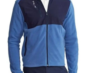 Rlx Ralph Lauren Men's Full-zip Icon Fleece Blue Size L New