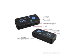 X6 Aux Audio Adapter 3.5mm Bluetooth - Блютуз Адаптер + Музыка + Громкая связь в Автомобиль foto 6
