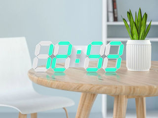 3D светодиодные цифровые часы-с 3D-Эффектом свечения! Новые. foto 1