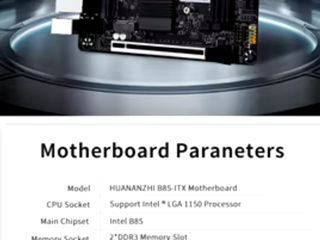 Продам Huananzhi b85 itx формат Mini-Itx комплект! foto 4