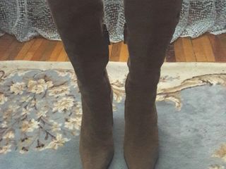 Pentru femei ghete  Женские сапоги,  не новые, натуральный замша,  размер 38.5, туфли кожа 41 Дёшево foto 3