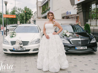 Mercedes-benz S-class alb/negru pentru nunta ta!!! 20€/1h foto 1