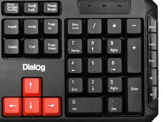 Multimedia keyboard Dialog Multimedia KM-015U Black-Red / Клавиатура / Tastatura foto 2