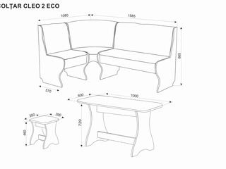 Coltar Ambianta Cleo 2 Eco Wenge Posibil si in credti!! foto 2