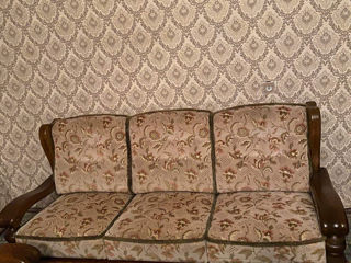 Canapea/ sofa / divan din lemn masiv foto 3