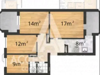 Apartament cu 4 camere, 78 m², Poșta Veche, Chișinău