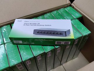 8-port Desktop Switch Сisco SF100D-08 - Noi cu garantie 2 ani (transfer /card /cash) foto 8