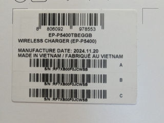 Încărcător wireless Samsung 15W. Sigilat! фото 1