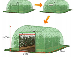 Sere de grădină la cele mai mici prețuri, 6x3x2,5m/ 6x4x 2,5m/ 8x4x 2,5m  - livrare,credit !! foto 3