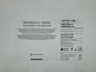 MacBook Air 15 16RAM / 512GB M3 2024 NEW foto 2