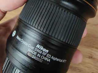 Объектив AF-S Nikkor 20mm 1.8G ED в отличном состоянии foto 4