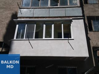 Reparatia balcoanelor, extinderea balconului. Ремонт балконов, расширение балконов любых серий домов foto 10