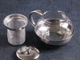 Заварочный чайник нержавейка +стекло foto 5