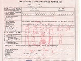 Certificat de nastere si casatorie/Buletin roman/Permis de conducere/Alocatii/Pasaport roman foto 2