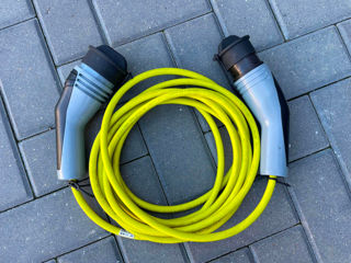 Cablu pentru incarcare rapidă Type 2 la Type 2 pentru mașini full-electrice sau plug-in-hybride