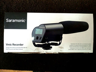 Микрофон Saramonic Vmic Recorder - диктофон пушка для видео-камер, DSLR. foto 2