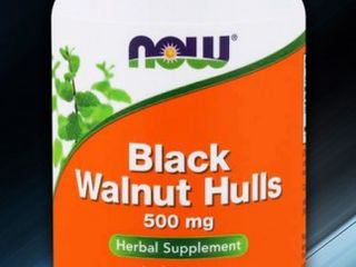 Black walnut hulls черный орех - now foods (сша)