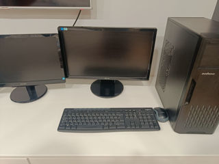 Calculator desktop de oficiu + mouse și tastatură wireless
