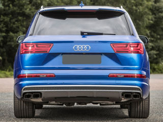 Ornamente toba compatibil cu Audi Q7 4M (2015-2019) SQ7 Design Negru doar pentru Benzina foto 6