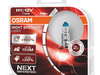 Lampi osram night breaker Laser +150% - h1, h4, h7, h8, h11, hb3, hb4 foto 6